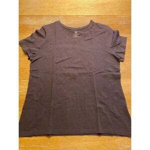 Covington Womens V-Neck T-Shirt Size XL Cotton & Polyester Blend